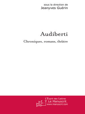 cover image of Audiberti